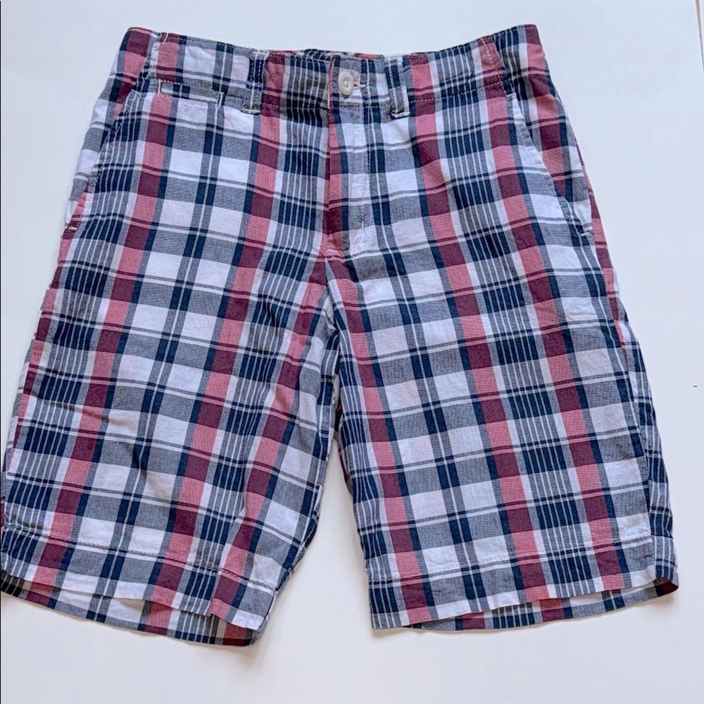 Polo by Ralph Lauren Red and Blue Flat Front Shorts Boys size 10